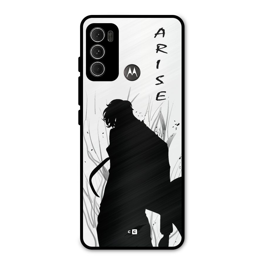 Awesome Jinwoo Arise Metal Back Case for Moto G60