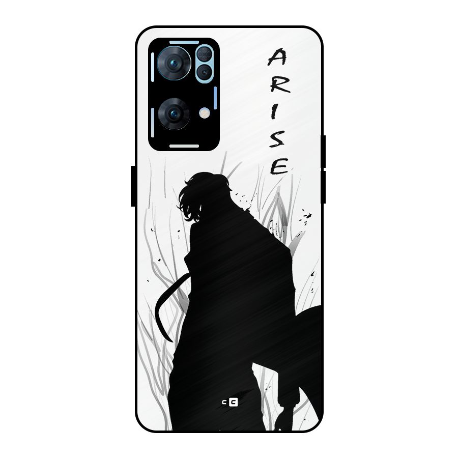 Awesome Jinwoo Arise Metal Back Case for Oppo Reno7 Pro 5G