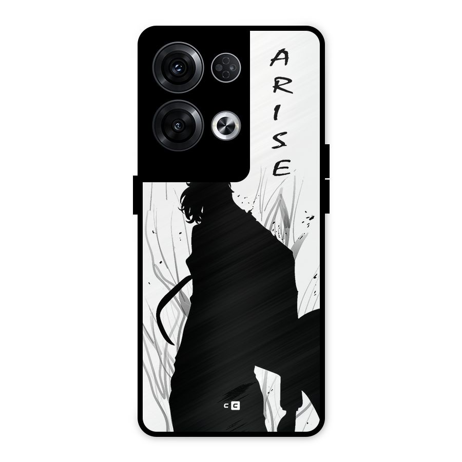 Awesome Jinwoo Arise Metal Back Case for Oppo Reno8 Pro 5G