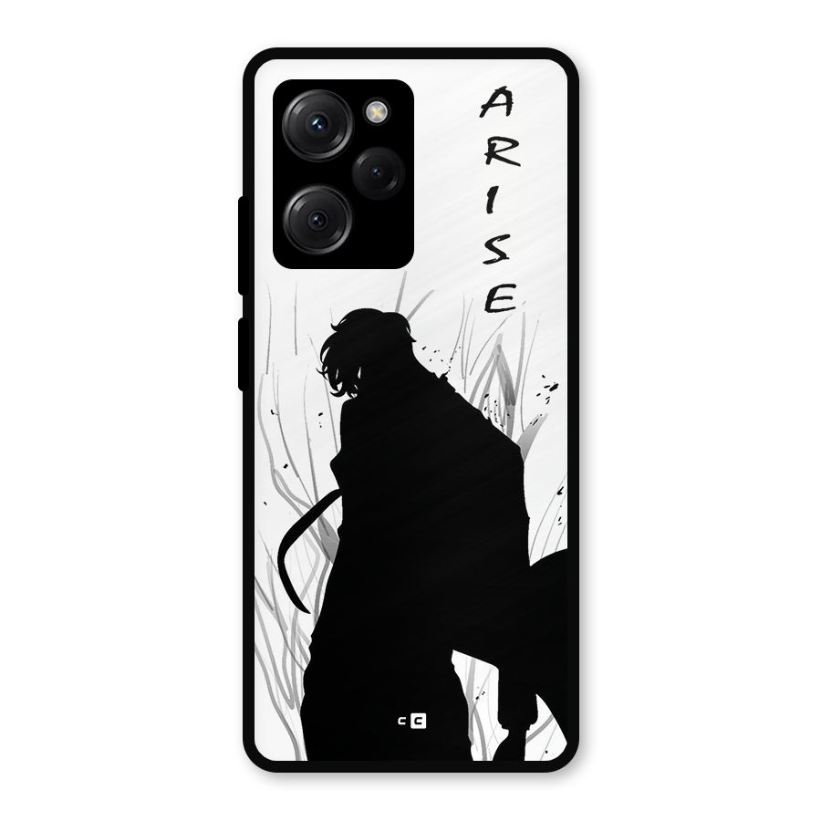 Awesome Jinwoo Arise Metal Back Case for Poco X5 Pro