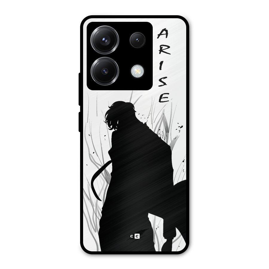 Awesome Jinwoo Arise Metal Back Case for Poco X6
