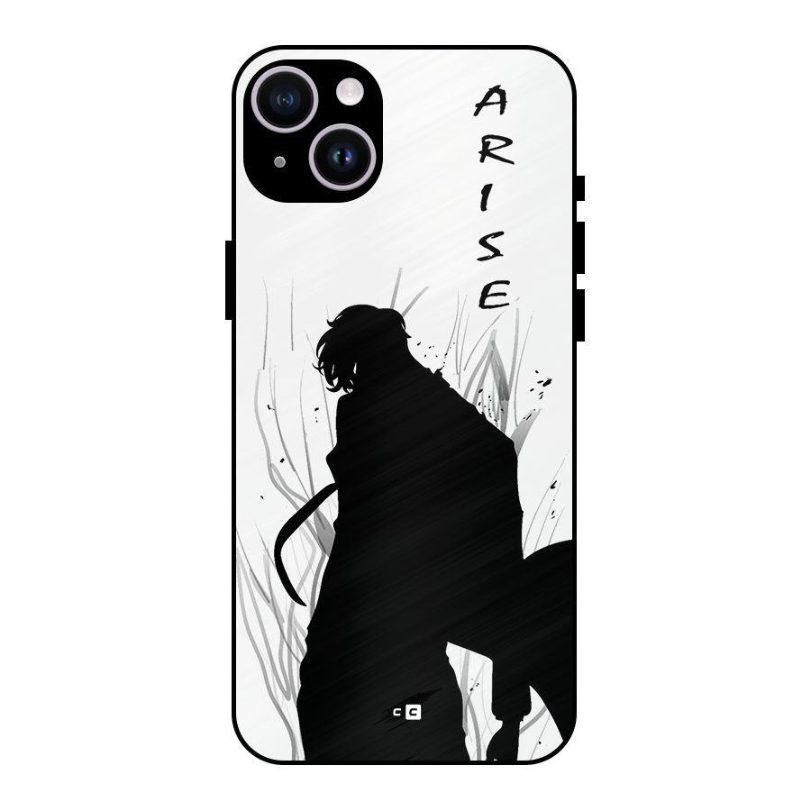 Awesome Jinwoo Arise Metal Back Case for iPhone 14 Plus