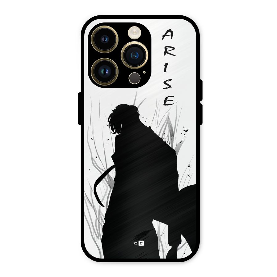 Awesome Jinwoo Arise Metal Back Case for iPhone 14 Pro