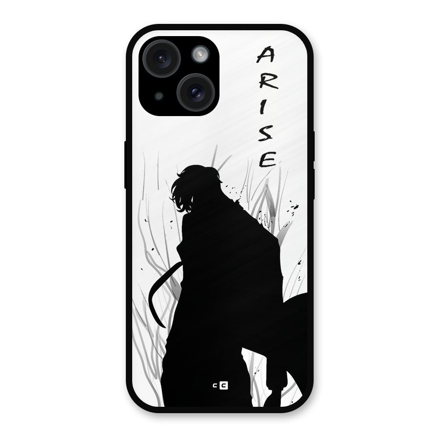 Awesome Jinwoo Arise Metal Back Case for iPhone 15