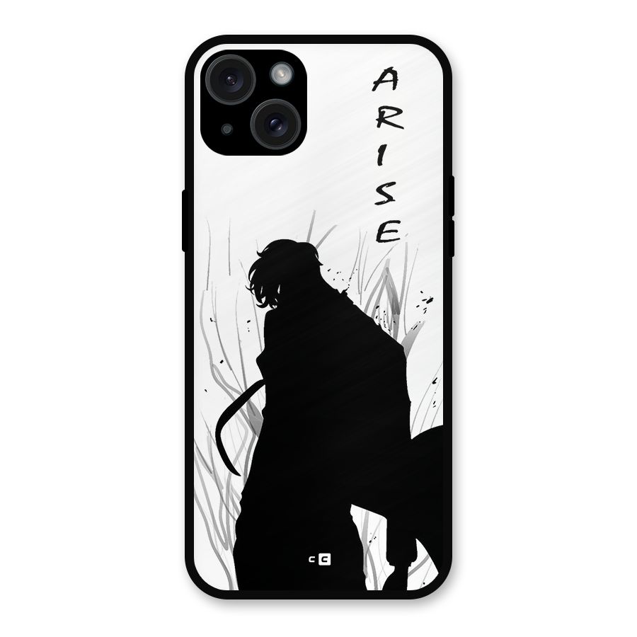 Awesome Jinwoo Arise Metal Back Case for iPhone 15 Plus