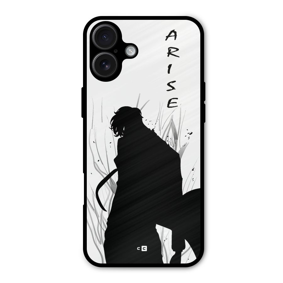 Awesome Jinwoo Arise Metal Back Case for iPhone 16 Plus