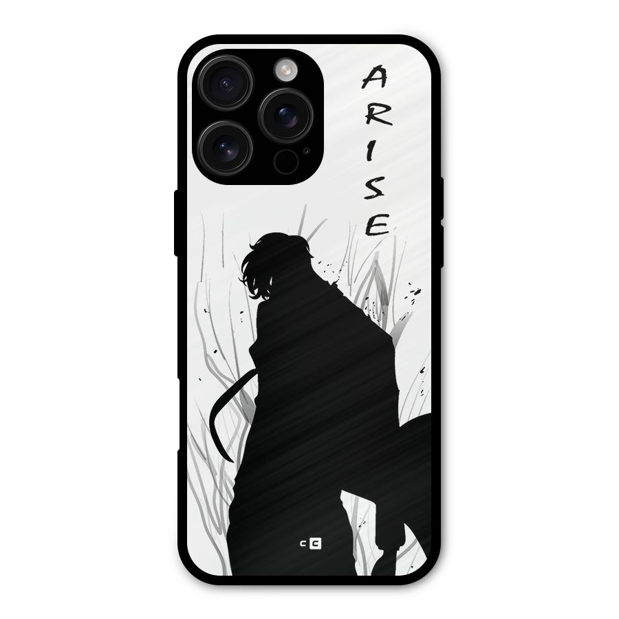 Awesome Jinwoo Arise Metal Back Case for iPhone 16 Pro Max