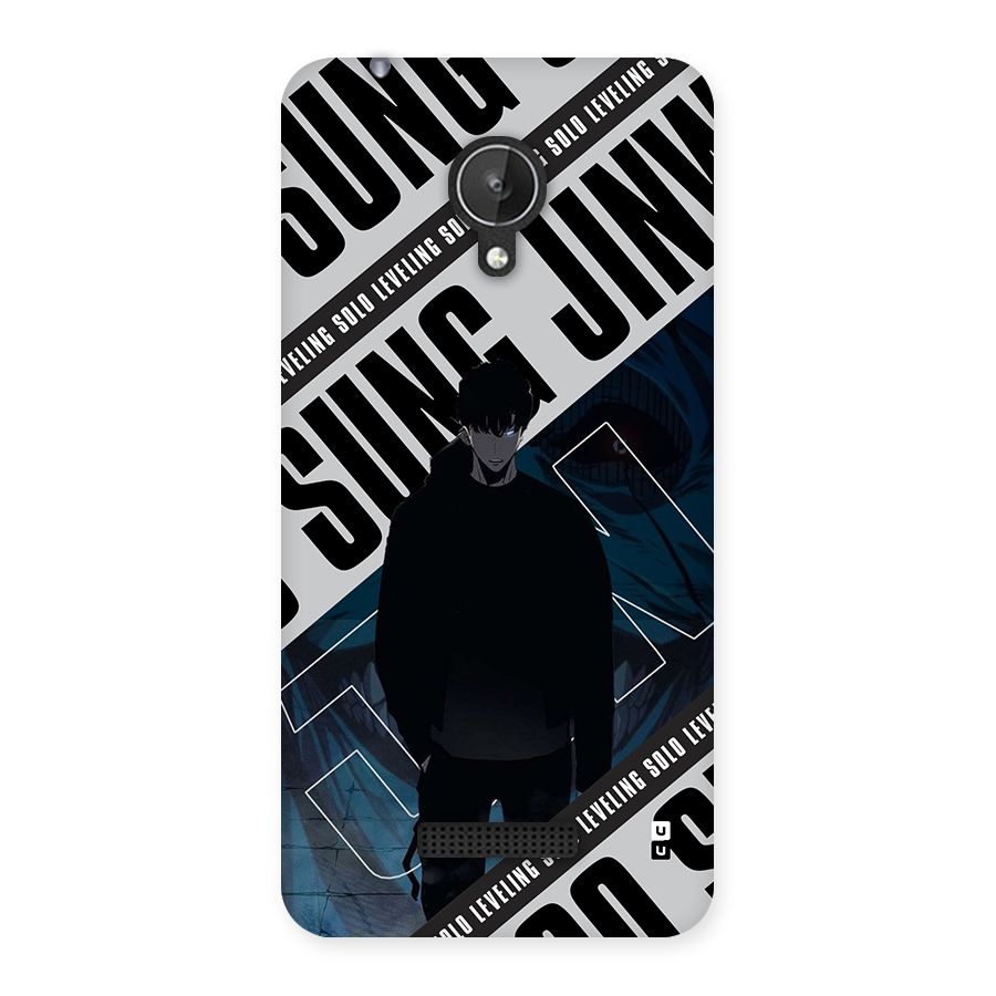 Awesome Jinwoo Rage Back Case for Canvas Spark Q380