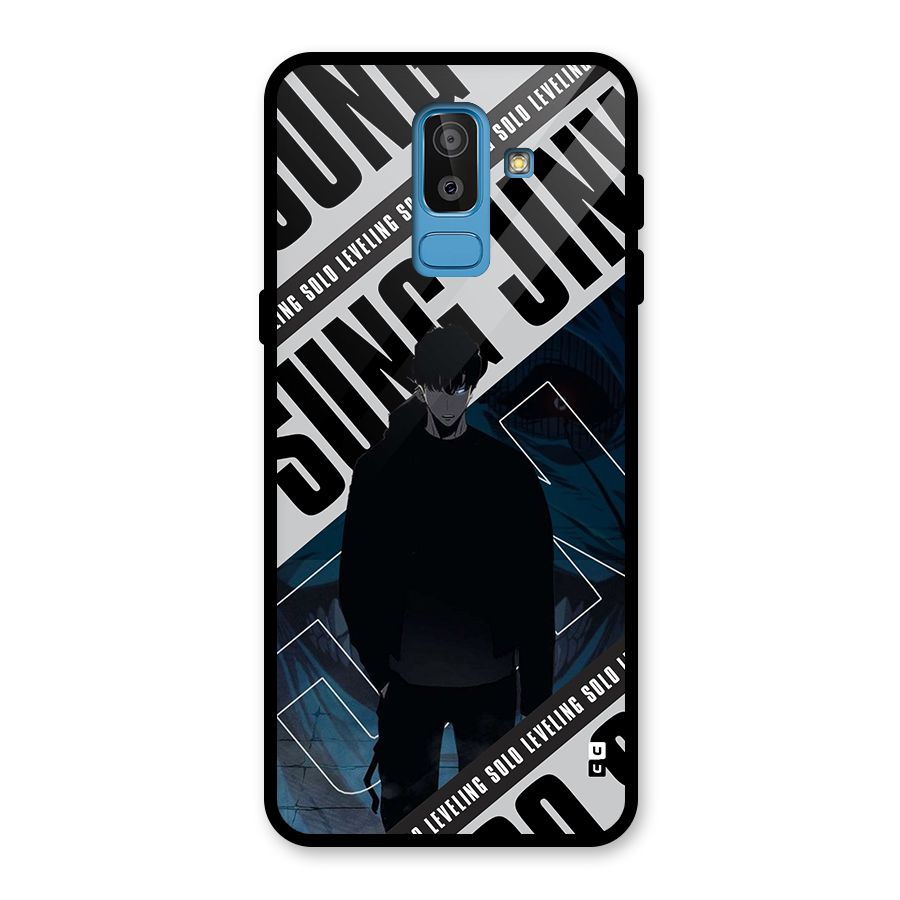 Awesome Jinwoo Rage Glass Back Case for Galaxy J8