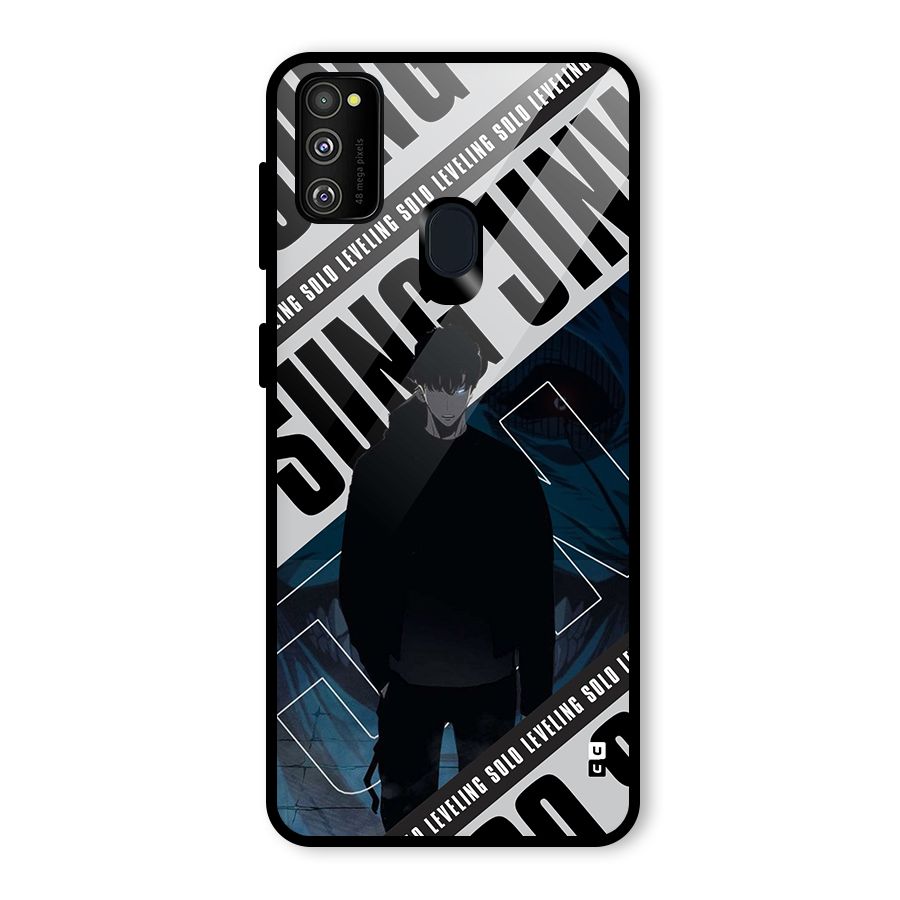 Awesome Jinwoo Rage Glass Back Case for Galaxy M30s