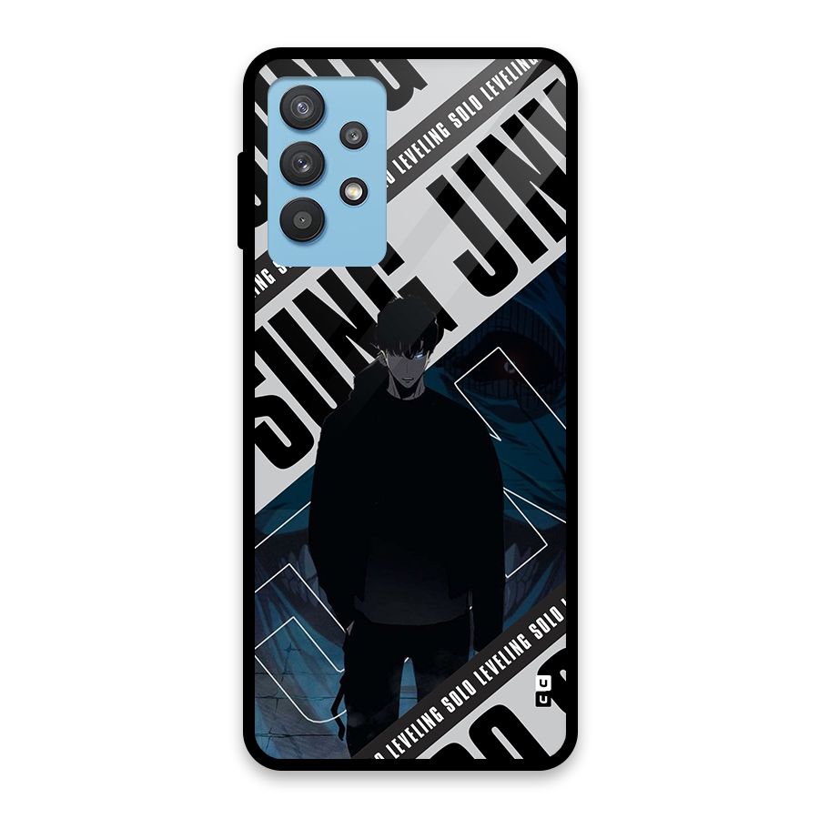 Awesome Jinwoo Rage Glass Back Case for Galaxy M32 5G