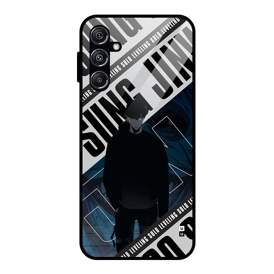 Awesome Jinwoo Rage Glass Back Case for Galaxy M34 5G