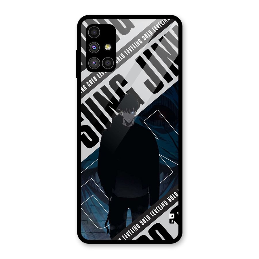 Awesome Jinwoo Rage Glass Back Case for Galaxy M51