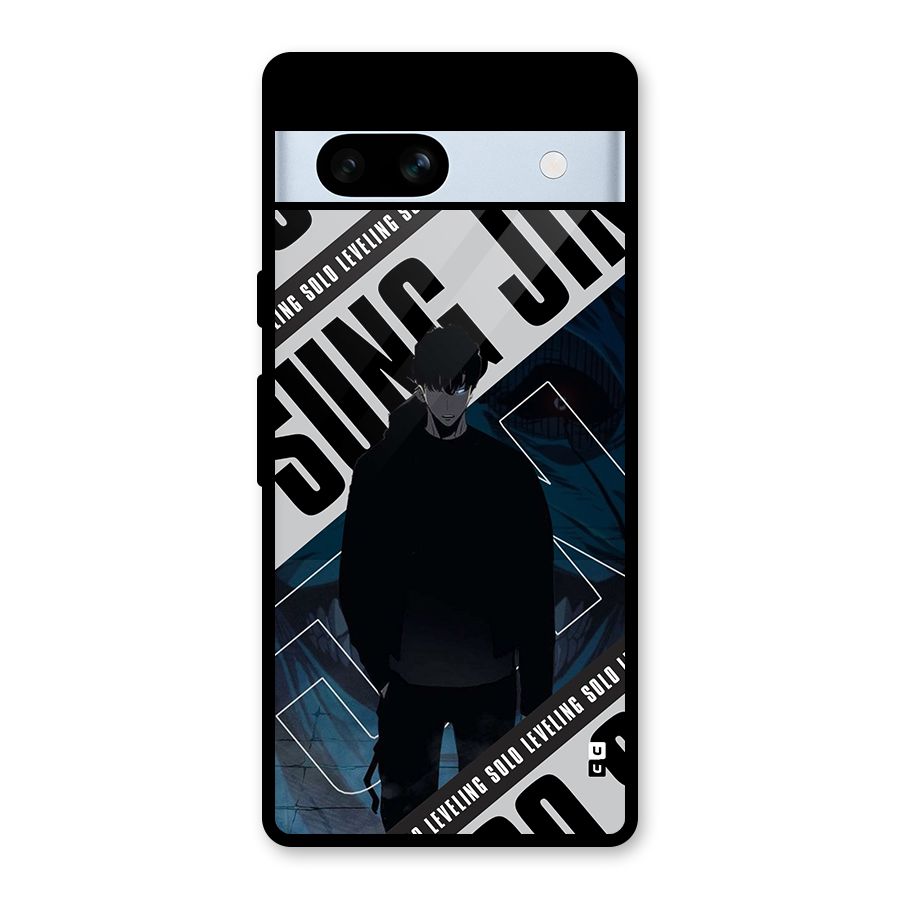 Awesome Jinwoo Rage Glass Back Case for Google Pixel 7a