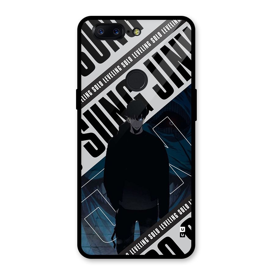 Awesome Jinwoo Rage Glass Back Case for OnePlus 5T