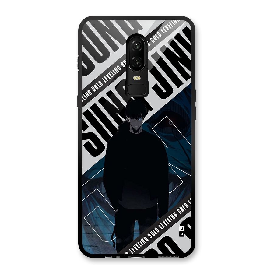 Awesome Jinwoo Rage Glass Back Case for OnePlus 6