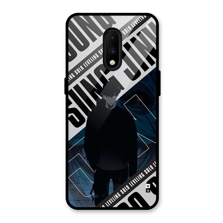 Awesome Jinwoo Rage Glass Back Case for OnePlus 7