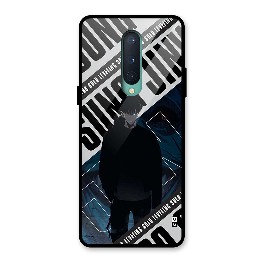 Awesome Jinwoo Rage Glass Back Case for OnePlus 8