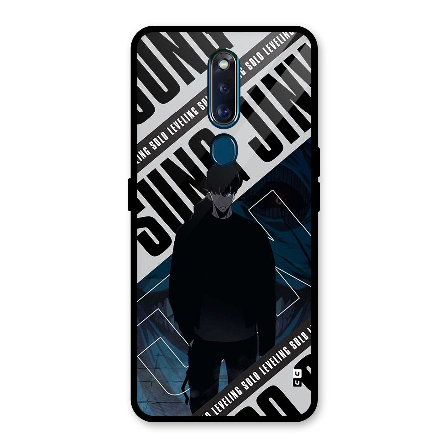 Awesome Jinwoo Rage Glass Back Case for Oppo F11 Pro