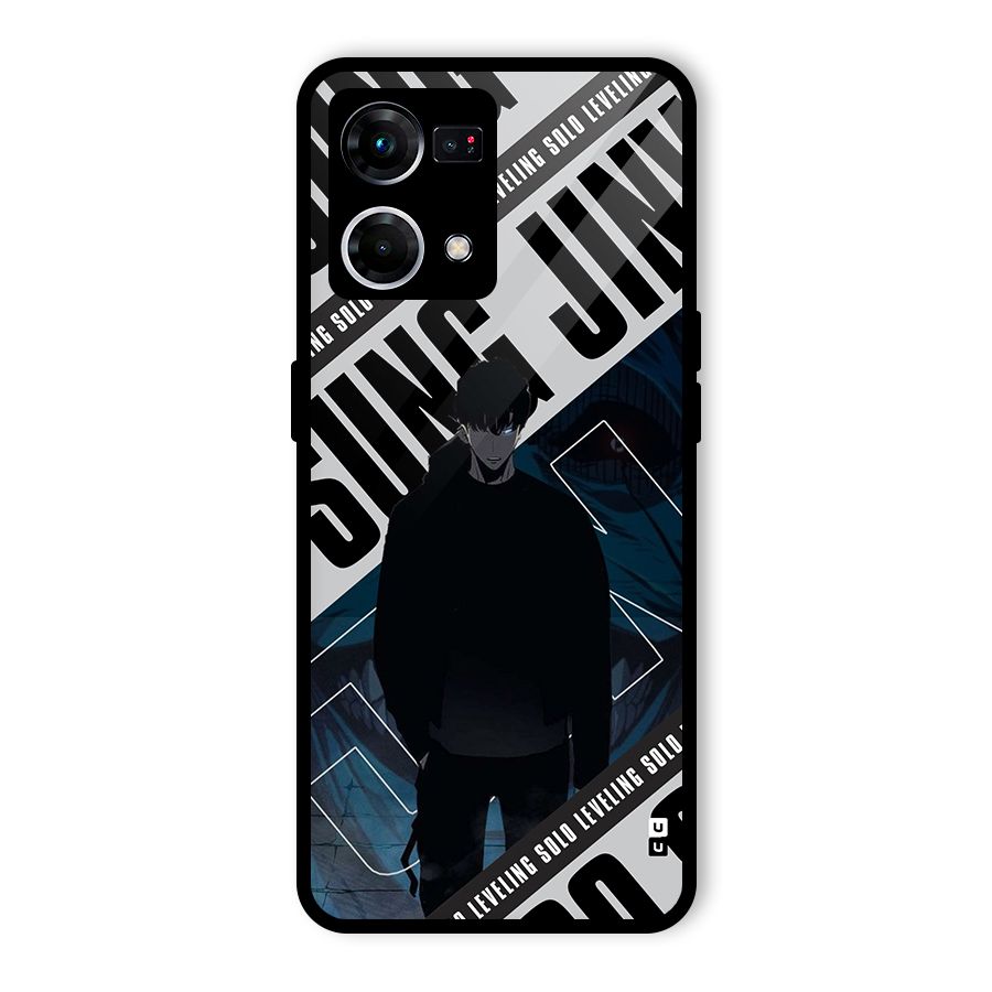 Awesome Jinwoo Rage Glass Back Case for Oppo F21 Pro 4G