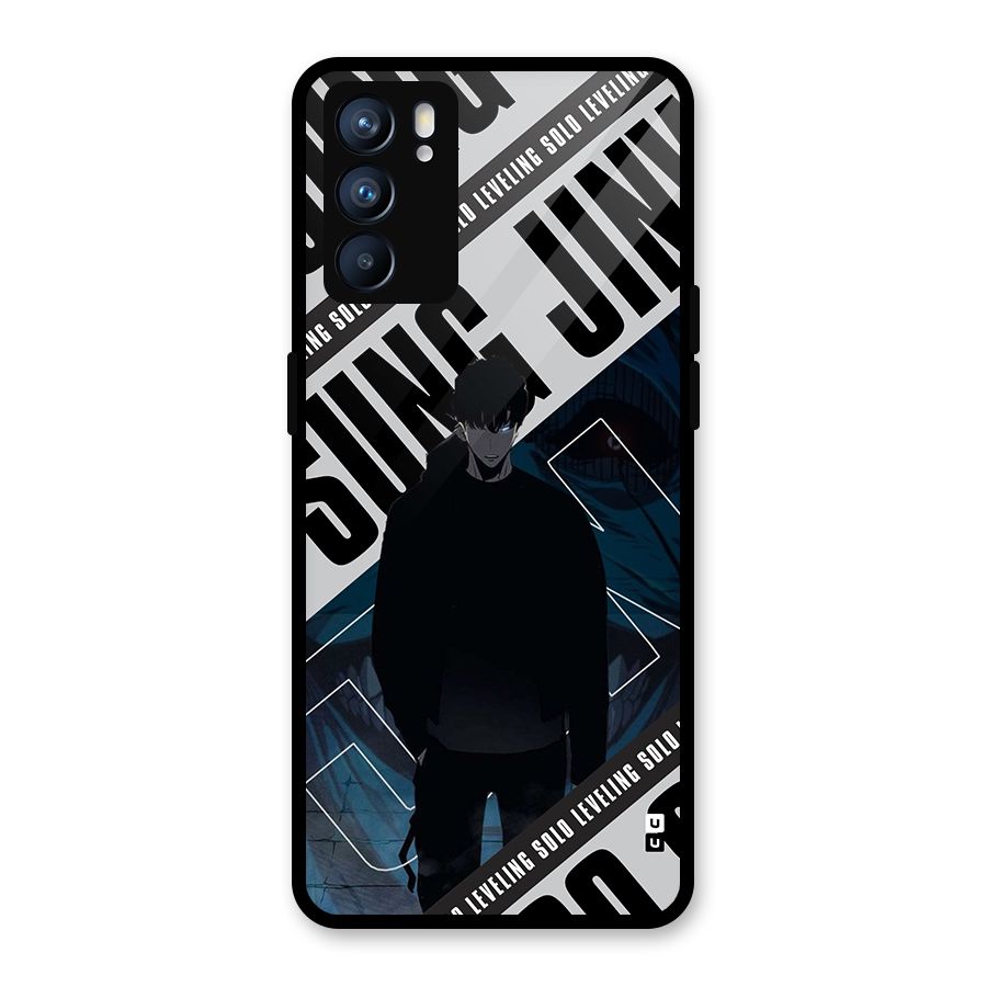 Awesome Jinwoo Rage Glass Back Case for Oppo Reno6 5G