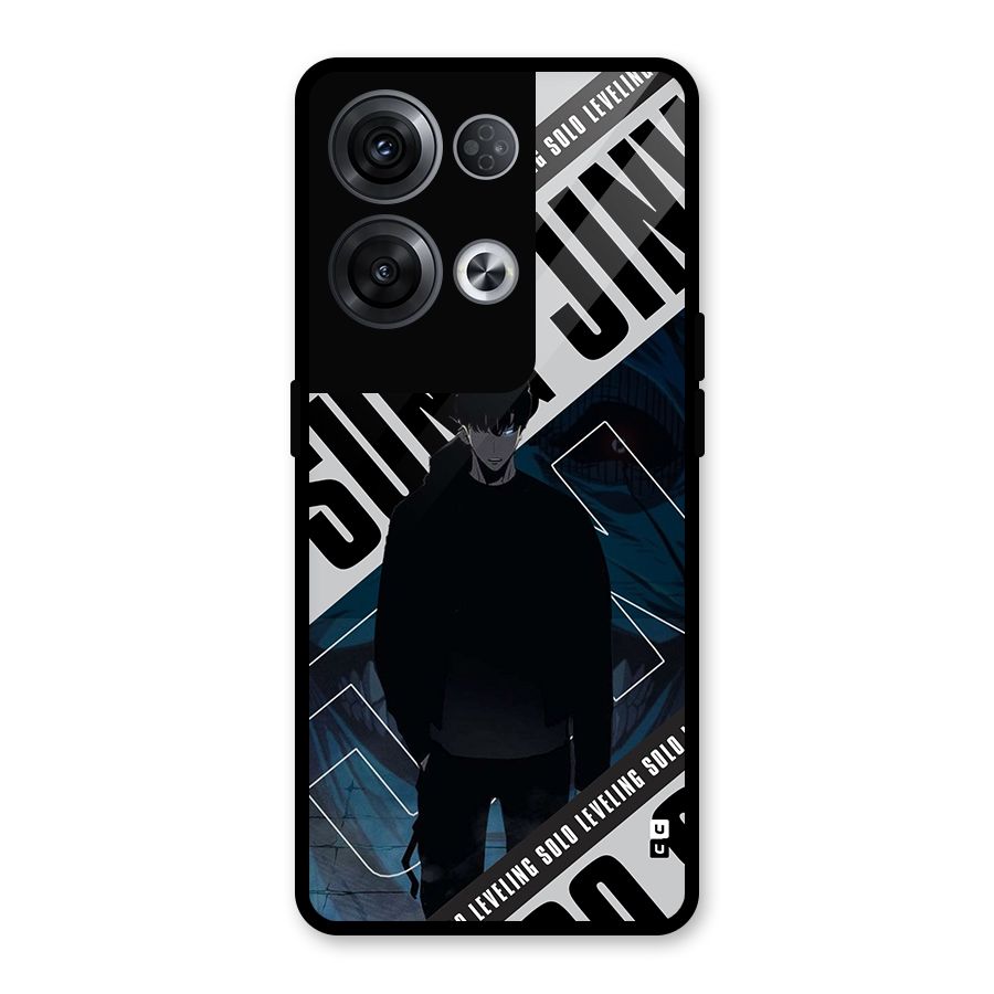 Awesome Jinwoo Rage Glass Back Case for Oppo Reno8 Pro 5G