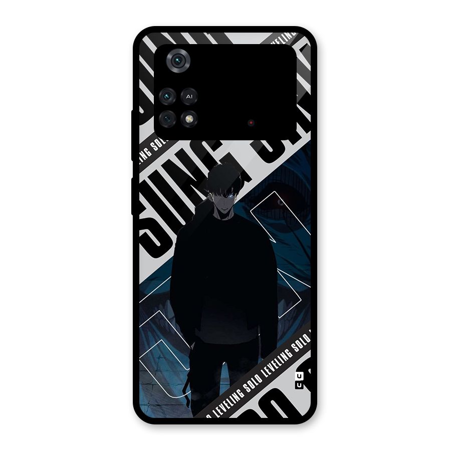 Awesome Jinwoo Rage Glass Back Case for Poco M4 Pro 4G