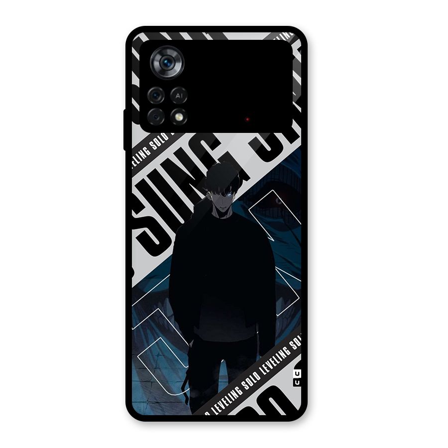 Awesome Jinwoo Rage Glass Back Case for Poco X4 Pro 5G
