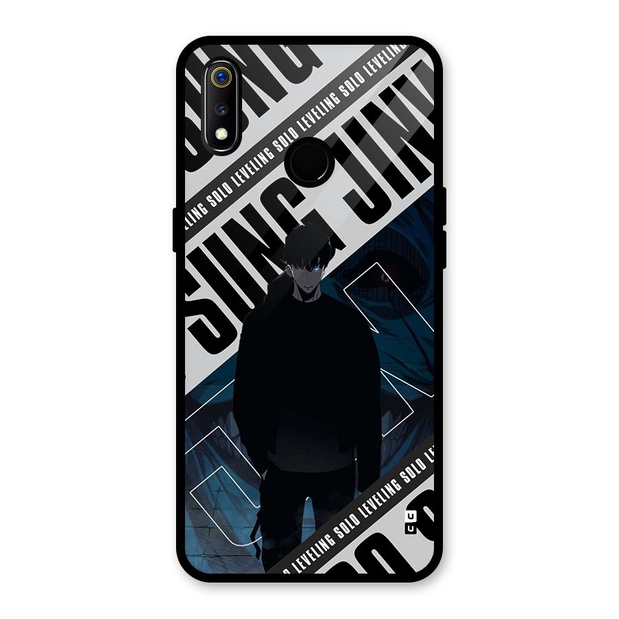Awesome Jinwoo Rage Glass Back Case for Realme 3i