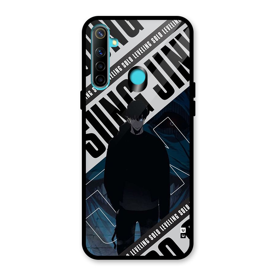 Awesome Jinwoo Rage Glass Back Case for Realme 5i