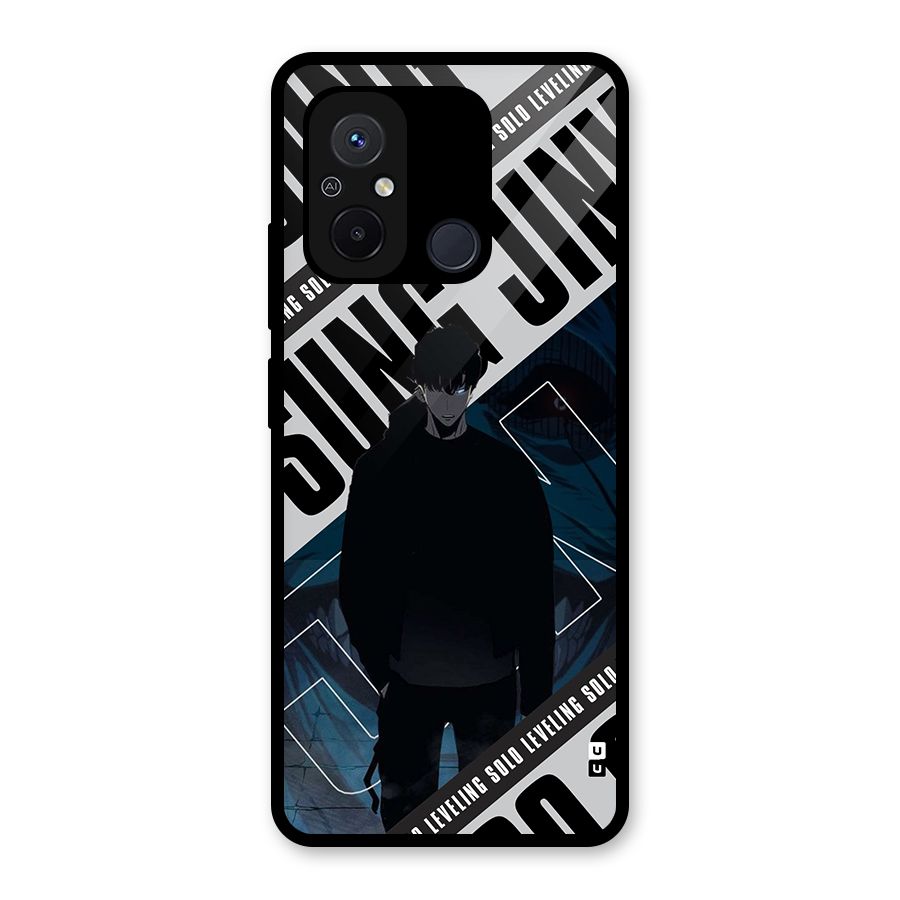 Awesome Jinwoo Rage Glass Back Case for Redmi 12C