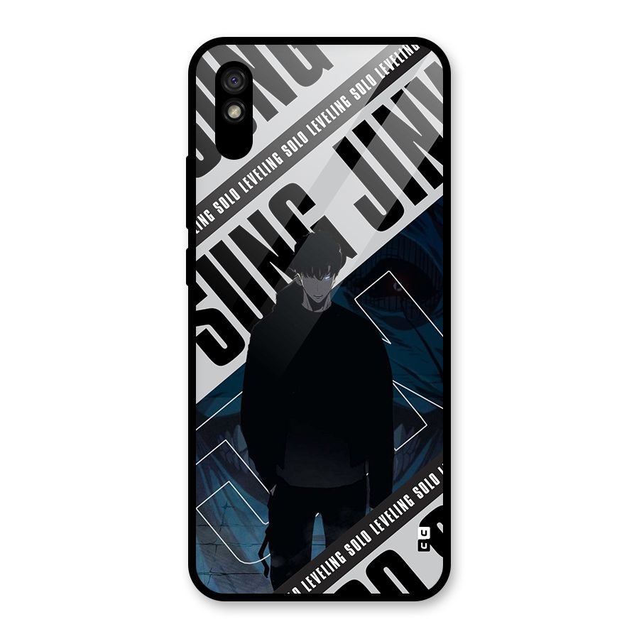 Awesome Jinwoo Rage Glass Back Case for Redmi 9A