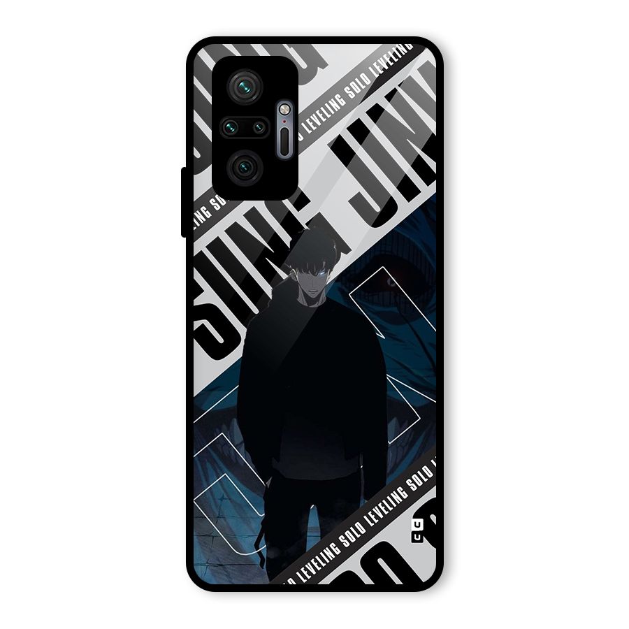 Awesome Jinwoo Rage Glass Back Case for Redmi Note 10 Pro Max