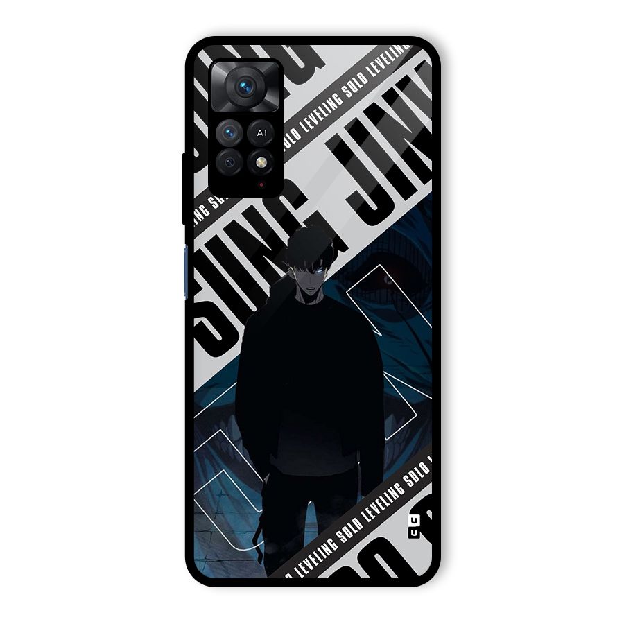 Awesome Jinwoo Rage Glass Back Case for Redmi Note 11 Pro