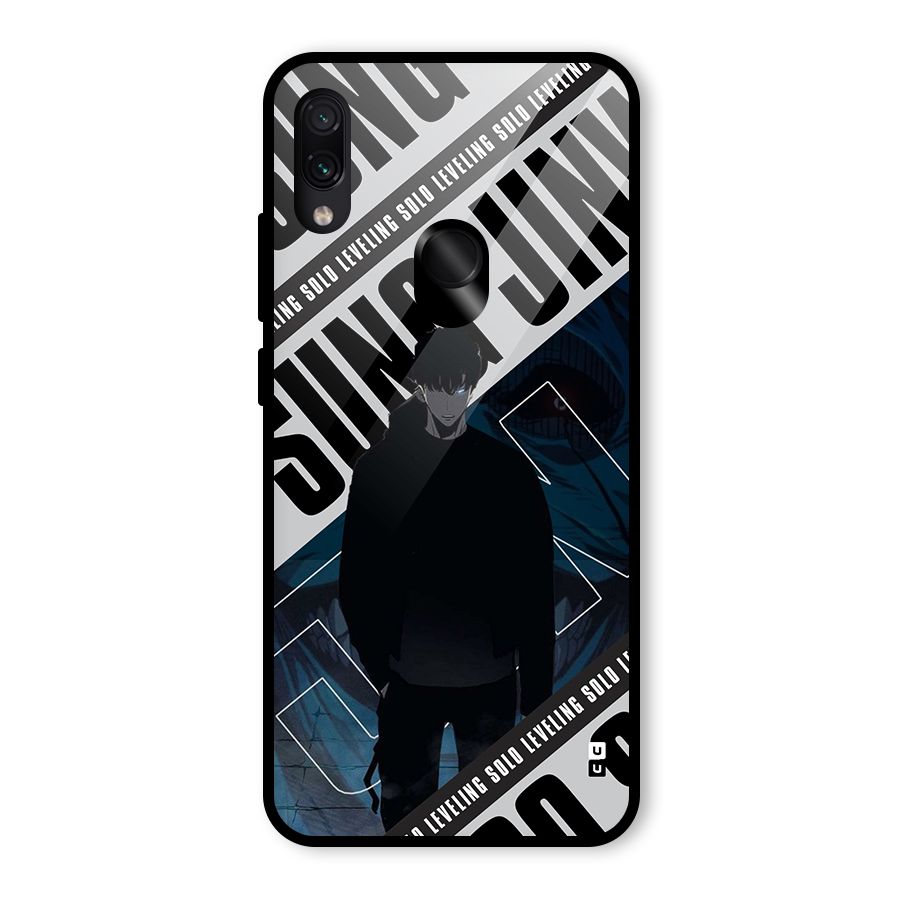 Awesome Jinwoo Rage Glass Back Case for Redmi Note 7