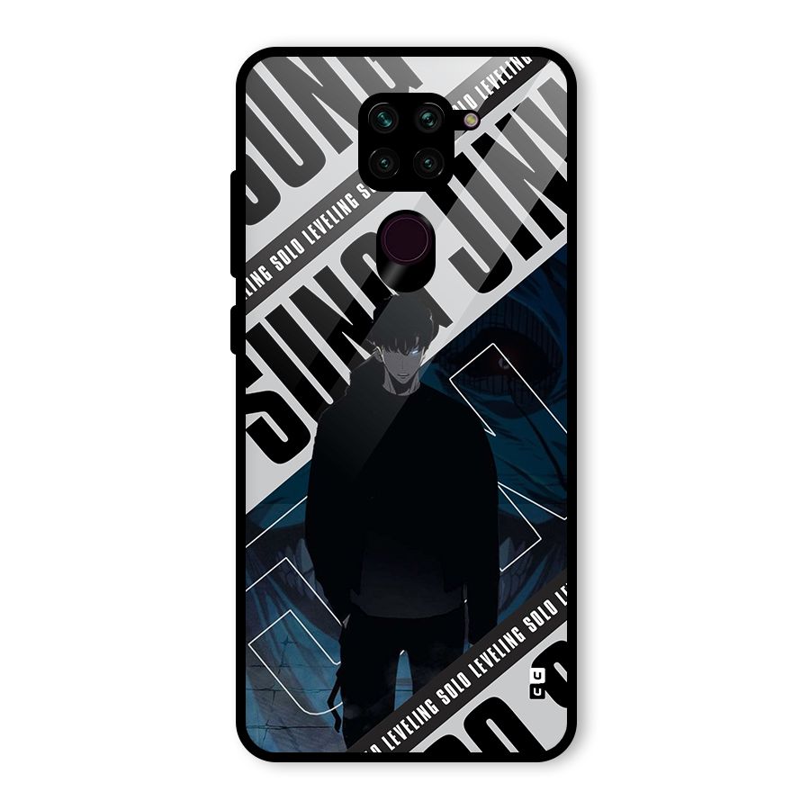 Awesome Jinwoo Rage Glass Back Case for Redmi Note 9
