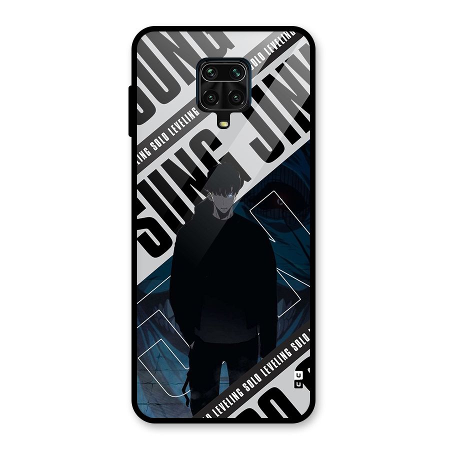 Awesome Jinwoo Rage Glass Back Case for Redmi Note 9 Pro