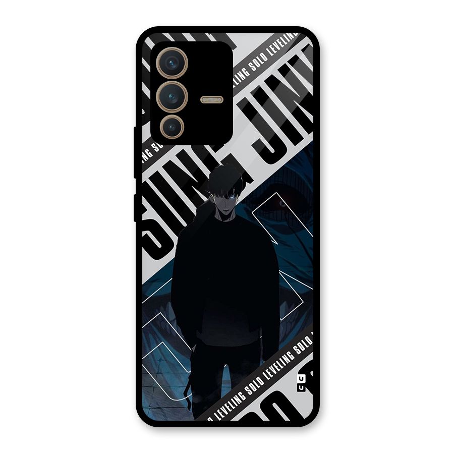 Awesome Jinwoo Rage Glass Back Case for Vivo V23 5G