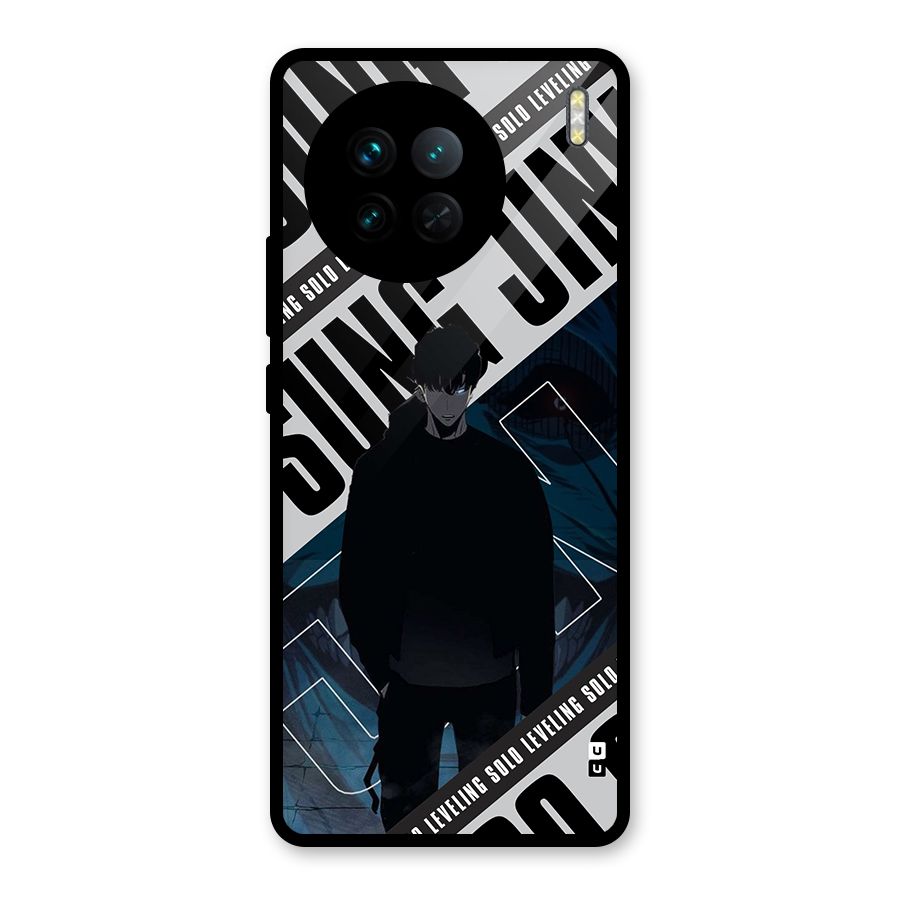 Awesome Jinwoo Rage Glass Back Case for Vivo X90