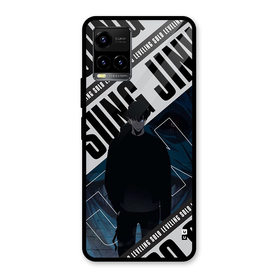 Awesome Jinwoo Rage Glass Back Case for Vivo Y21 2021
