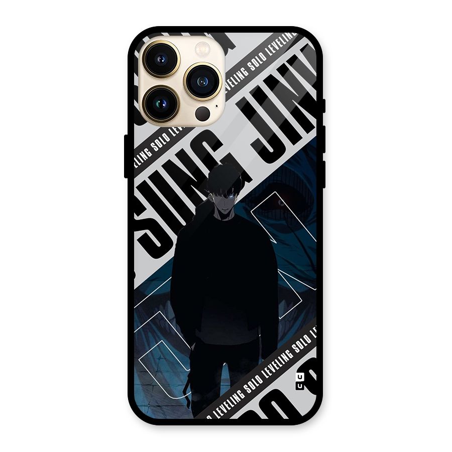 Awesome Jinwoo Rage Glass Back Case for iPhone 13 Pro Max