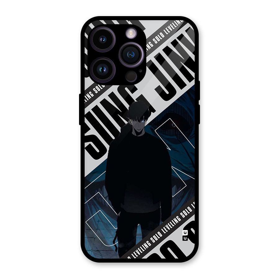 Awesome Jinwoo Rage Glass Back Case for iPhone 14 Pro Max