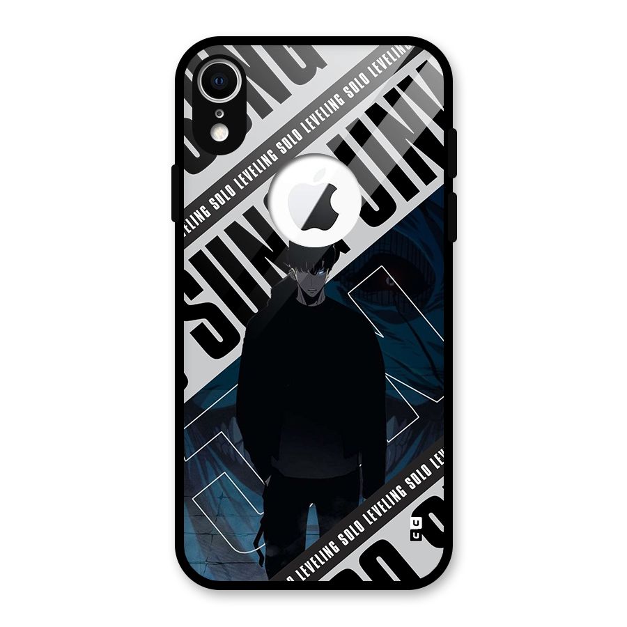 Awesome Jinwoo Rage Glass Back Case for iPhone XR Logo Cut