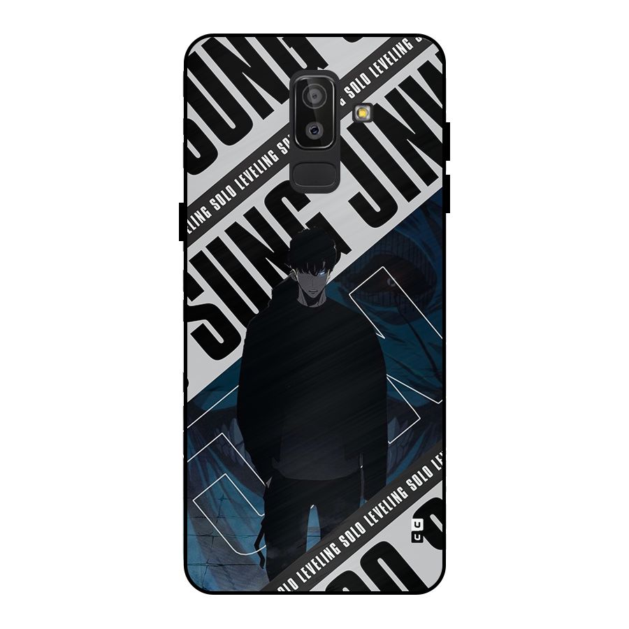 Awesome Jinwoo Rage Metal Back Case for Galaxy J8