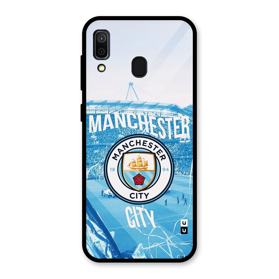 Awesome Manchester Glass Back Case for Galaxy A30