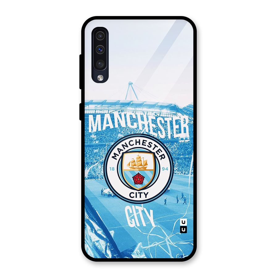 Awesome Manchester Glass Back Case for Galaxy A50