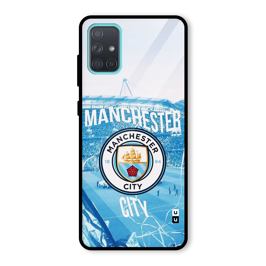 Awesome Manchester Glass Back Case for Galaxy A71