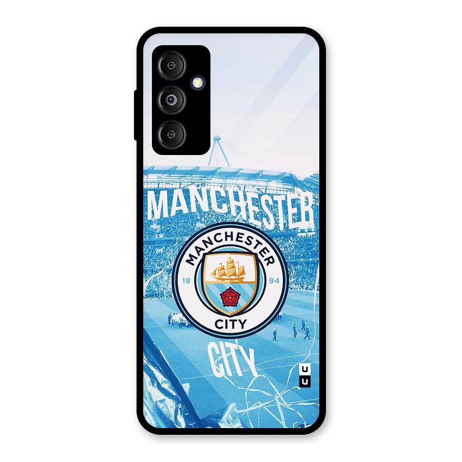 Awesome Manchester Glass Back Case for Galaxy M14 5G