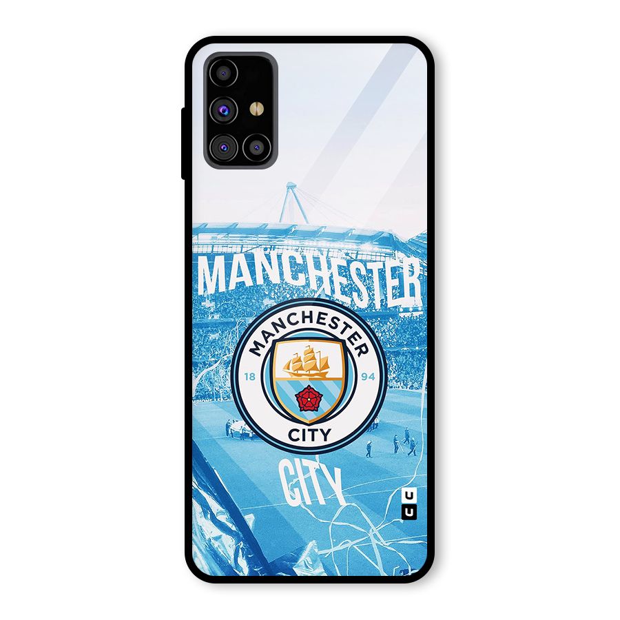 Awesome Manchester Glass Back Case for Galaxy M31s