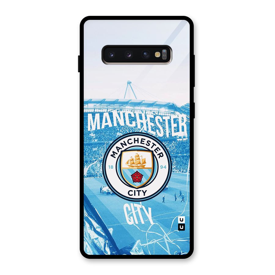 Awesome Manchester Glass Back Case for Galaxy S10 Plus